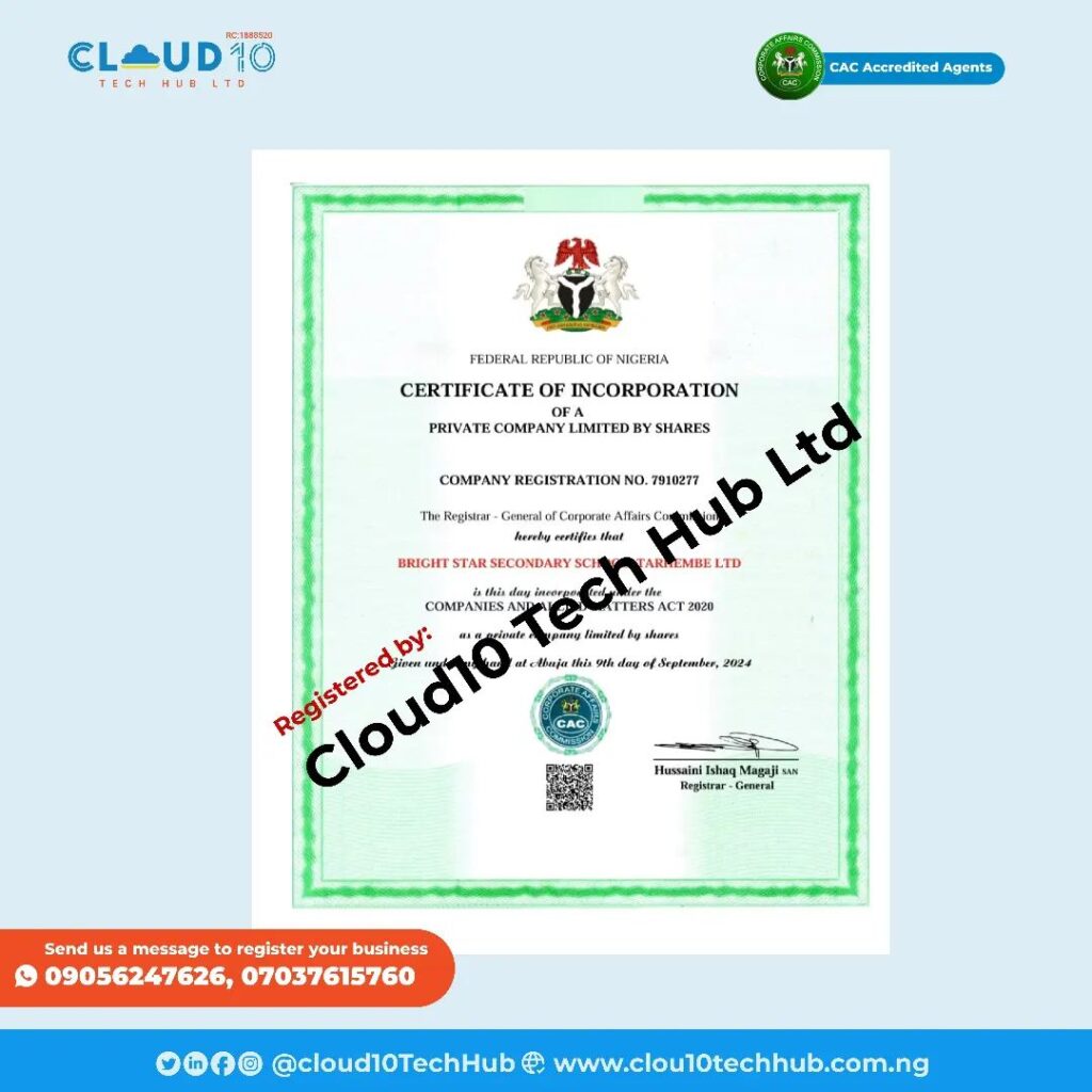 cac business registration by cloud10 tech hub-tamuno abraham7
